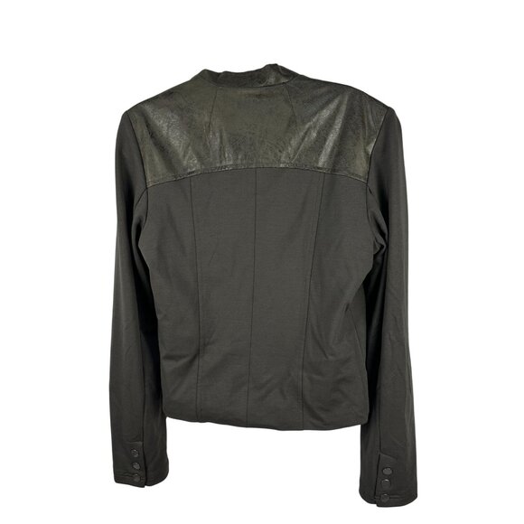 Edyson Womens Medium Faux Suede Waterfall Jacket Draped Front & Long Sleeves - Picture 7 of 7